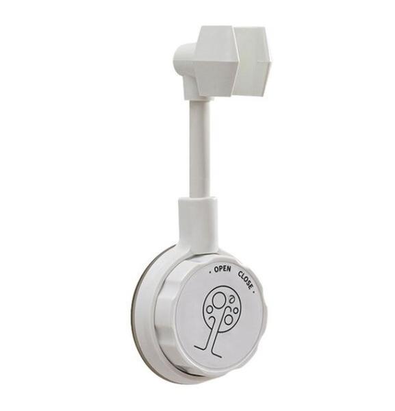 Support Pommeau De Douche ventouse | Universel et Mural | Sans Percer - Blanc