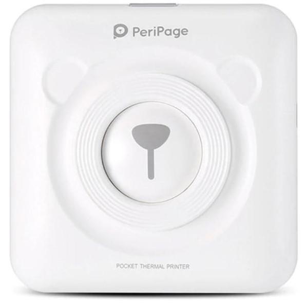 Blanc Imprimante Bluetooth Portable Pour Téléphone - Smartphone - Sans Fil