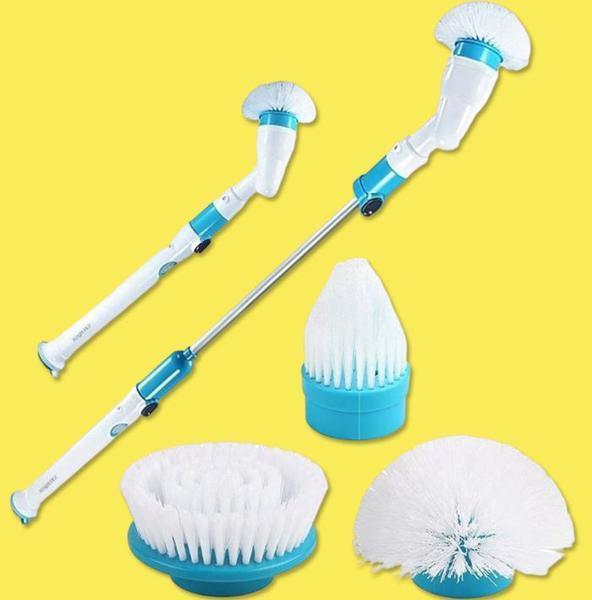 Balai - Brosse Moteur Electrique Sans Fil | Pour Carrelage | Rechargeable - Kit complet