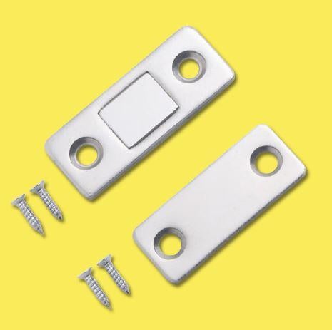 Loquet aimanté | Loquetau Magnétique Puissant | Porte et Tiroir - Loquet aimanté Puissant (lot de 2)