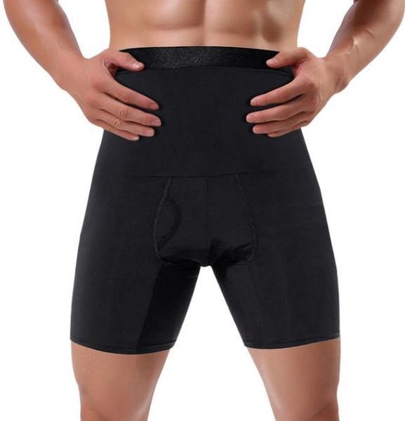 Short De Compression - Amincissant - Ventre Plat Pour Homme | Gaine - Noir L