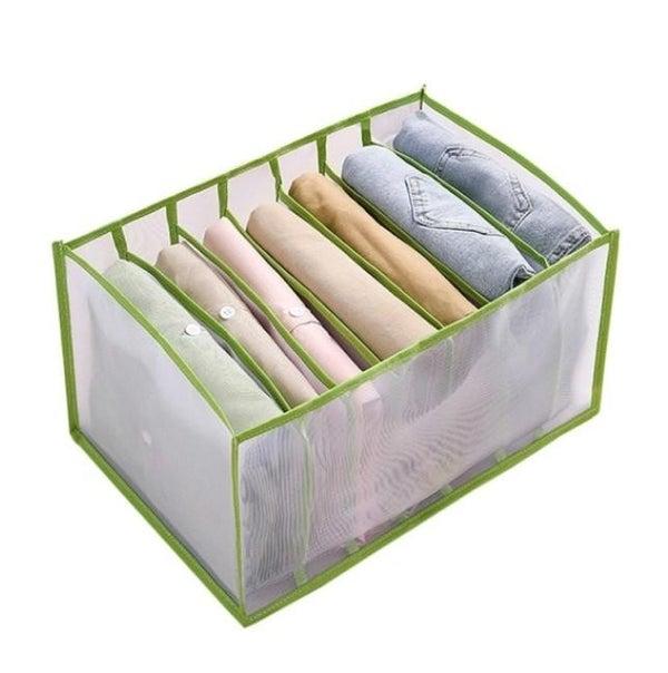 Organisateur De Vêtements - Rangement de Tiroir - Placard Dressing - Vert - Moyen