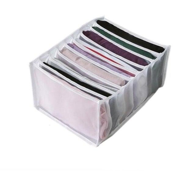 Organisateur De Vêtements - Rangement de Tiroir - Placard Dressing - Blanc - Moyen