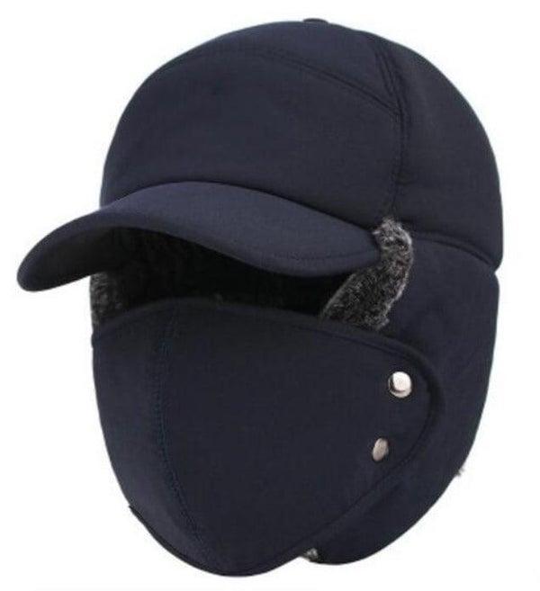 Casquette Polaire Avec Cache-oreilles Pour Homme et Femme - Bleu