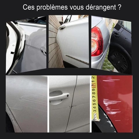 Dww-4 Pices Noir-voiture Bandes Anti Collision, Bandes De Protection De  Bord, Protection Du Bord D'automobile Rtroviseur, Protections De Portes Anti