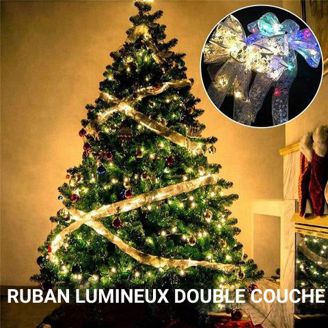 Lumières De Ruban LED D'arbre De Noël, Guirlandes Lumineuses À Piles Avec  Nœuds De Ruban Pour La Décoration Murale De Fête De Mariage Du Nouvel An De  Noël - Temu Belgium