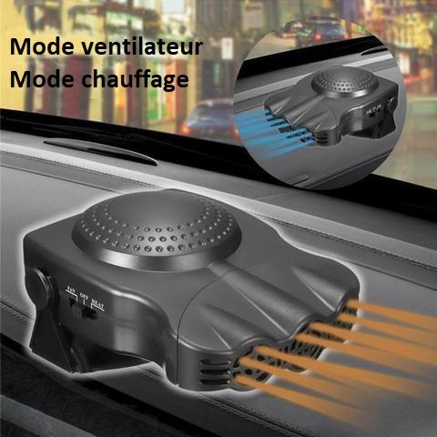 Désembueur de Pare-Brise de Voiture, Ventilateur de Chauffage, Base  rotative à 360 °, Accessoire de dégivrage de Pare-Brise, Portable pour  Voyager