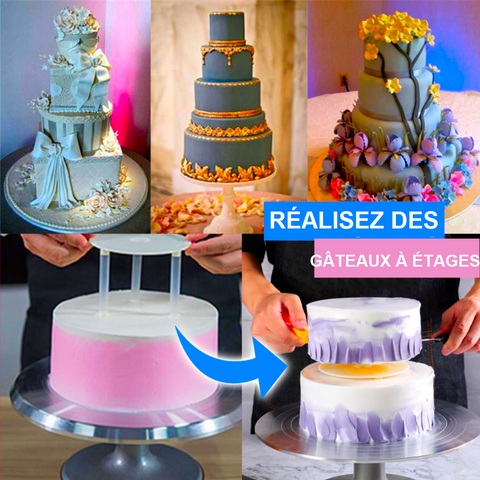 Ensemble De Supports À Gâteaux Multicouches, 4 Pièces, Cadre De Support À  Gâteaux Pratique, Support À Desserts Rond Pour Mariage Et Anniversaire -  Temu Belgium