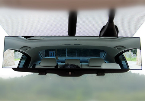 Dioche Rétroviseurs intérieurs de voiture Rétroviseur intérieur grand  écran, verre teinté auto securite Style fibre de carbone