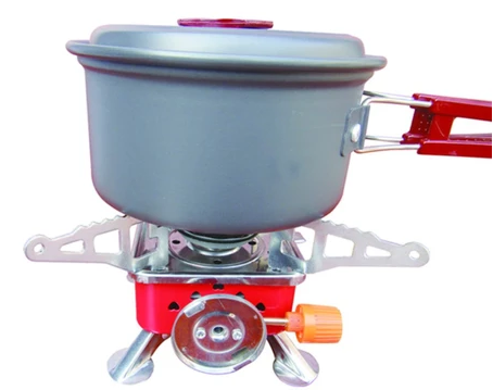 Brûleur à gaz extérieur réchaudeurs anti-échaudage mini camping cuisinière  pliable voyage pique-nique survie barbecue fournaise à gaz chambre à  combustion