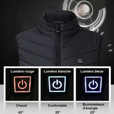 Gilet chauffant pour homme,veste chauffante légère,13 zones de