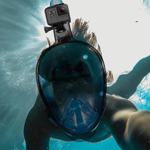 1Snorkel Mask, Masque De Plongée En Apnée À Vue À 180 ° Avec Conception  Panoramique Intégrale Et Support De Caméra De Sport, Masque De Plongée Avec  Technologie Anti-buée Et Anti-fuite Pour Adultes