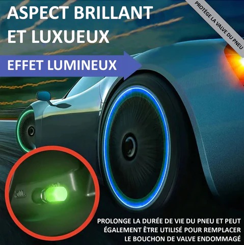 Valve De Pneu Voiture Lumineux - Roue Auto et Jante