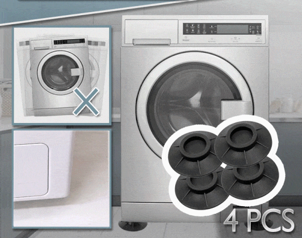 4PCS Lave-linge Sèche-linge Coussinets anti-vibrations Machine à