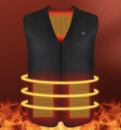 Gilet Chauffant électrique Enfants USB - 2 Zones Chauffantes, Sans Manches, Pour Ski, Moto, Plein Air - 6