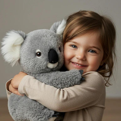 Koala Appeso Per Auto - Peluche E Resina - Ornamento Per Specchietto Retrovisore Con Ramo - Decorazione Interni Auto Regolabile E Rimovibile - 3