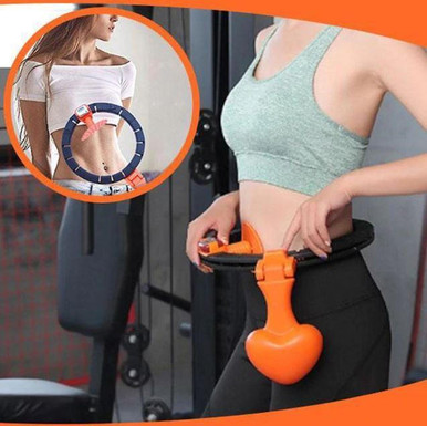 VirtuFit Cerceau De Fitness 0,74 Kg Rouge/Gris - Hula Hoop Lourd Pour Renforcer Les Abdominaux