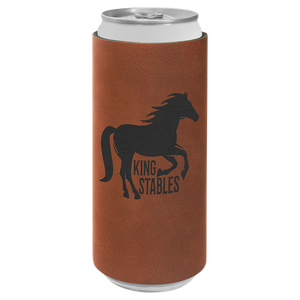 Slim Can Custom Leather Koozie Slim Can Custom Leather Koozie