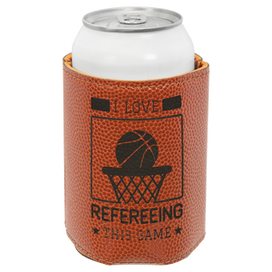 Basketball Leather Custom Standard Can Koozie Basketball Leather Custom Standard Can Koozie