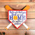 Ball Season Home Plate Door Hanger Ball Season Home Plate Door Hanger