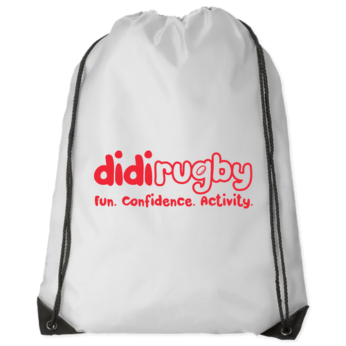 didi rugby draw string bag.