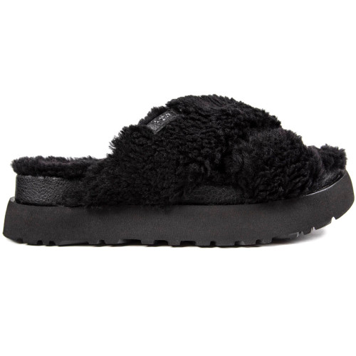 Ugg® Fuzz Sugar Cross Slide Slippers - SUGARXBK