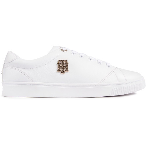 Tommy Hilfiger Hardware Logo Cupsole Trainers - THPINWHT