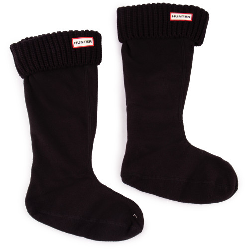 Hunter Tall Cardigan Welly Socks - CRDTALBK