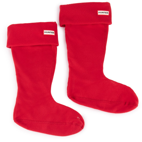 Hunter Tall Fleece Welly Socks - FLCTALRD