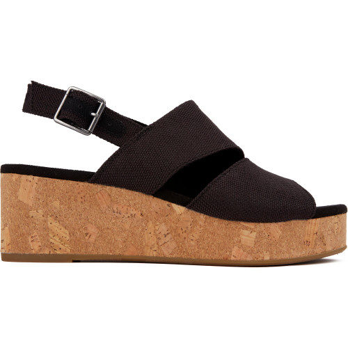 Toms Claudine Wedge Sandals - CLAUDBKW