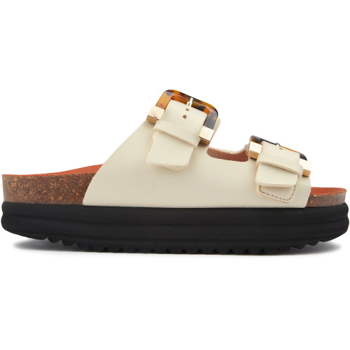 V.Gan Vegan Plum Footbed Tortoiseshell Sandals - PLUMTRTC