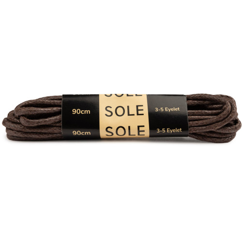 Sole 90Cm Wax Laces - S90WXBRN