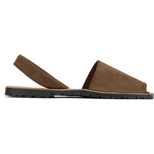 Sole Toucan Nubuck Menorcan Sandals - TOUCBRN