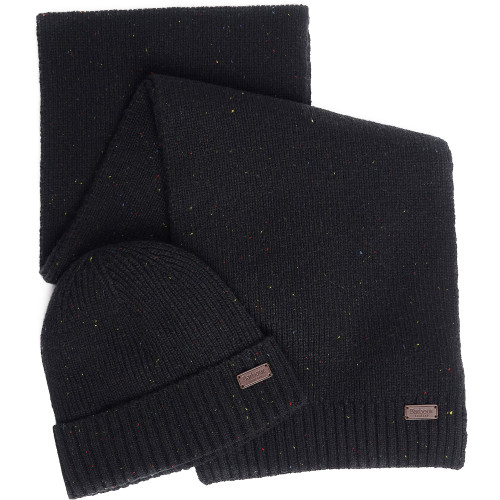Barbour Scarf & Beanie Gift Set - CARLTONB