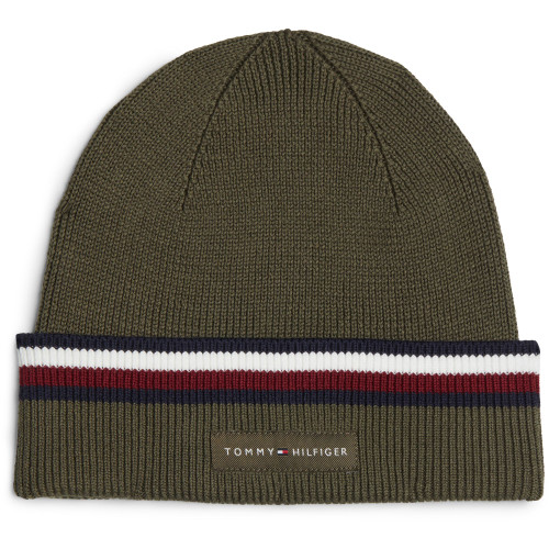 Tommy Hilfiger Corporate Stripe Beanie - CRPLVEGN