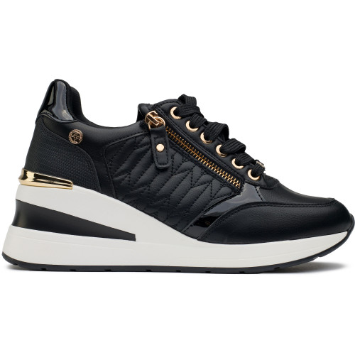 Xti Gold Wedge Trainers - X43071BK