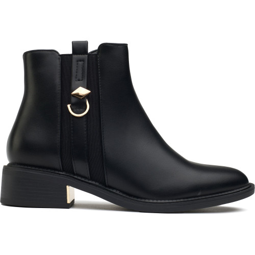 Solesister Deri Wide Fit Boots - WFDERIBK