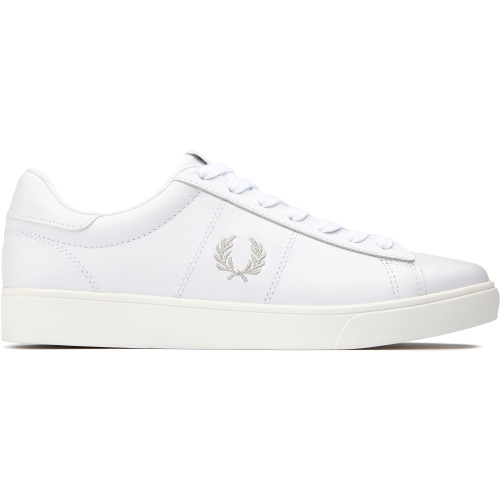 Fred Perry Spencer Premium Leather Trainers - B4334WHT