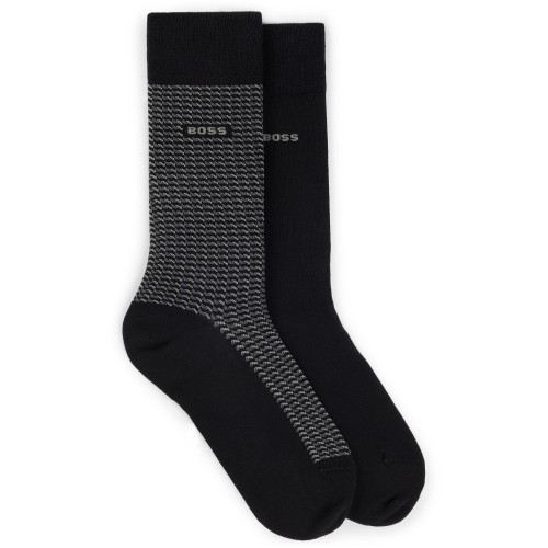 Boss 2 Pack Logo Socks - HB4258BK