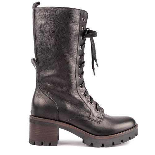 Sole Made In Italy Bari Lace Up Mid Calf Boots - BARIBK