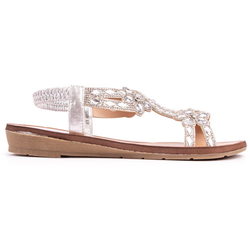 Solesister April Flat Sandals - APRILSIL