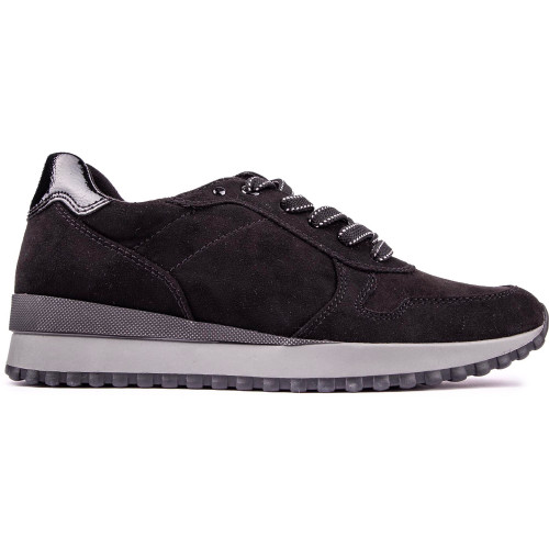 Marco Tozzi Patent Trim Trainers - M23734BL