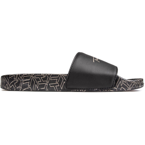 Tommy Hilfiger Metallic Pool Slide Sandals - METSLDBK