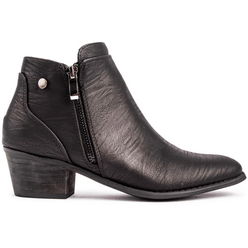 Solesister Chana Zip Boots - CHANABLK