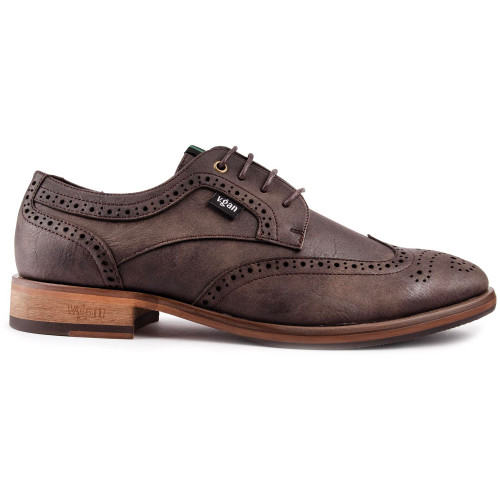 V.Gan Vegan Barley Brogue Shoes - BARLYBRN