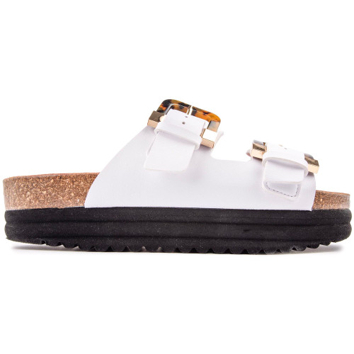 V.Gan Vegan Plum Footbed Tortoiseshell Sandals - PLUMTRTW