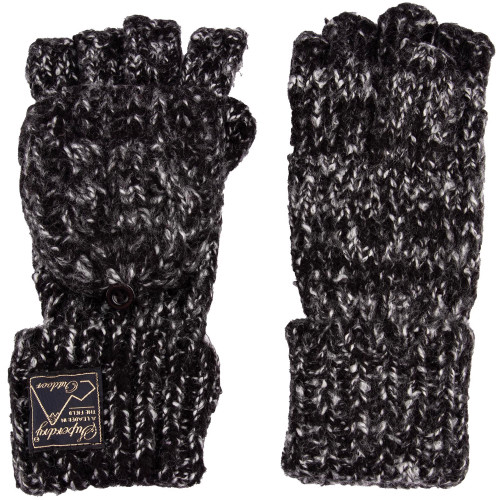 Superdry Tweed Cable Gloves - SDW931BK