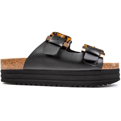 V.Gan Vegan Plum Footbed Tortoiseshell Sandals - PLUMTRTB