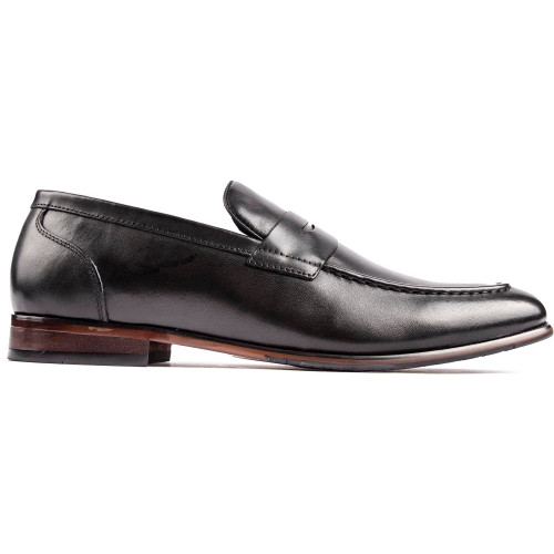 Sole Shards Penny Loafer Shoes - SHARDSBK