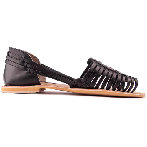 Solesister Tara Flat Sandals - TARABLK